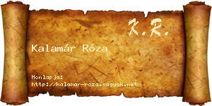 Kalamár Róza névjegykártya
